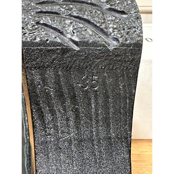 No. 6 Store Pull On Shearling Clog Booties Black Leather Size 5 US 35 EU NIB - Picture 11 of 13